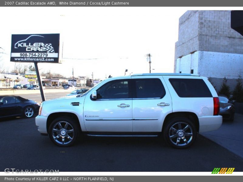 White Diamond / Cocoa/Light Cashmere 2007 Cadillac Escalade AWD