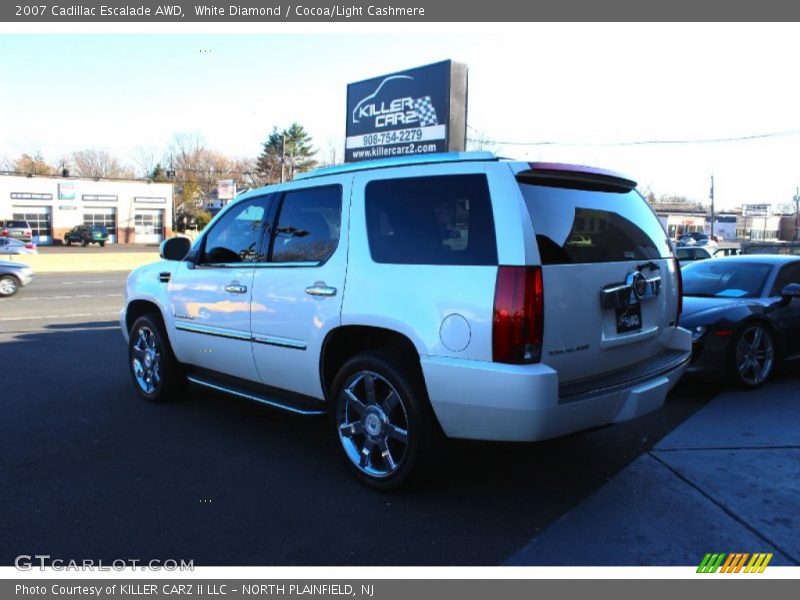 White Diamond / Cocoa/Light Cashmere 2007 Cadillac Escalade AWD