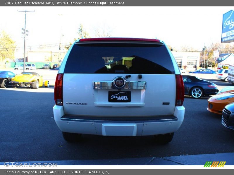 White Diamond / Cocoa/Light Cashmere 2007 Cadillac Escalade AWD