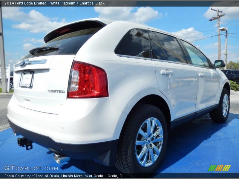 White Platinum / Charcoal Black 2014 Ford Edge Limited