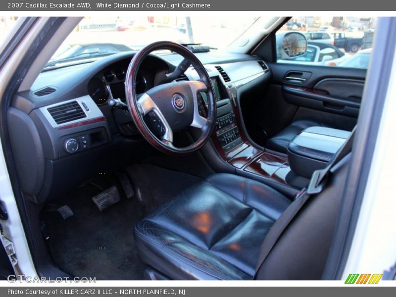 White Diamond / Cocoa/Light Cashmere 2007 Cadillac Escalade AWD