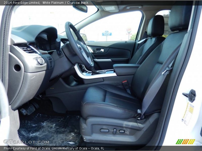 White Platinum / Charcoal Black 2014 Ford Edge Limited