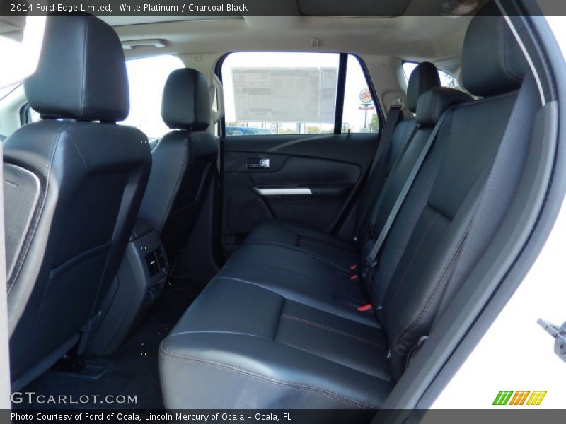 White Platinum / Charcoal Black 2014 Ford Edge Limited