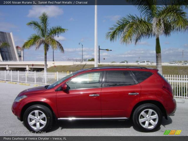 Sunset Red Pearl Metallic / Charcoal 2006 Nissan Murano SL