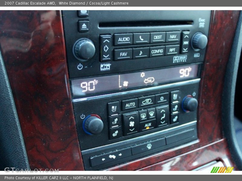 White Diamond / Cocoa/Light Cashmere 2007 Cadillac Escalade AWD