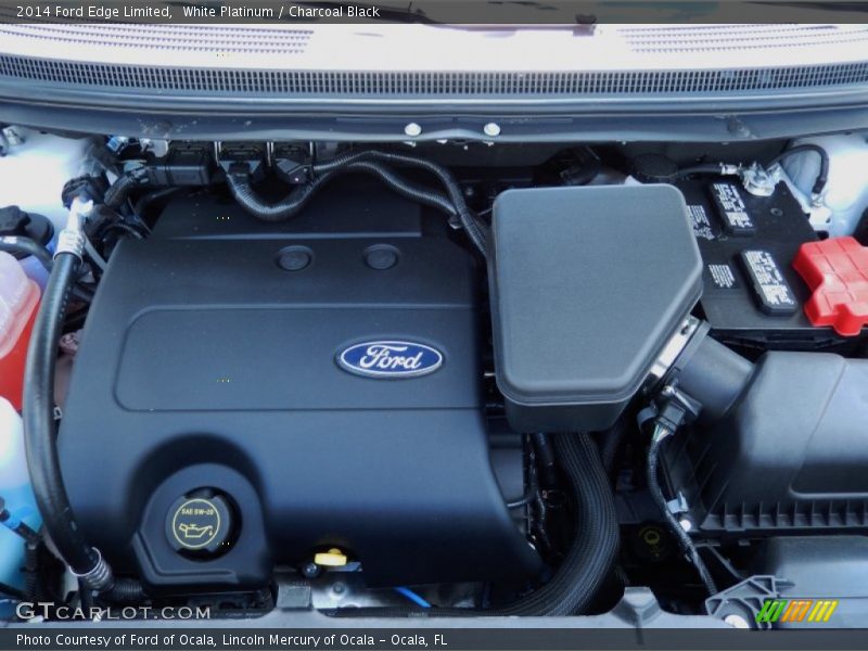 White Platinum / Charcoal Black 2014 Ford Edge Limited