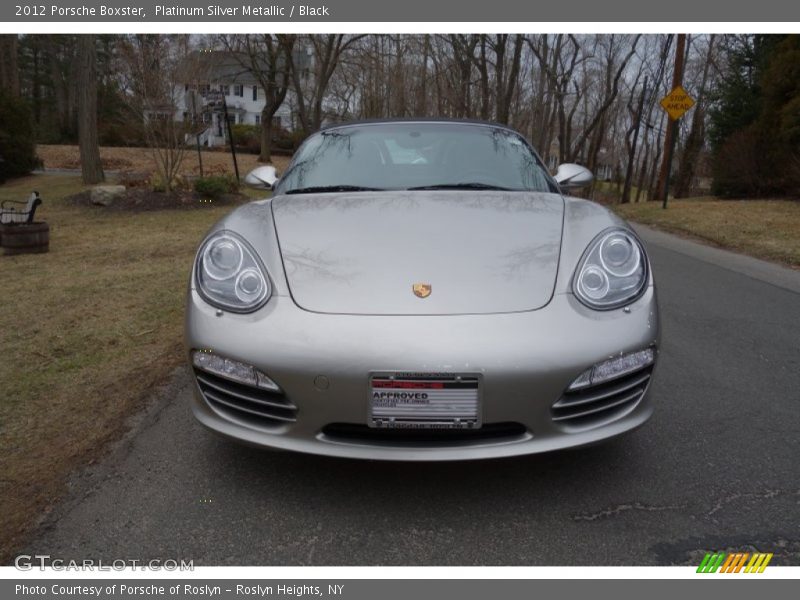 Platinum Silver Metallic / Black 2012 Porsche Boxster