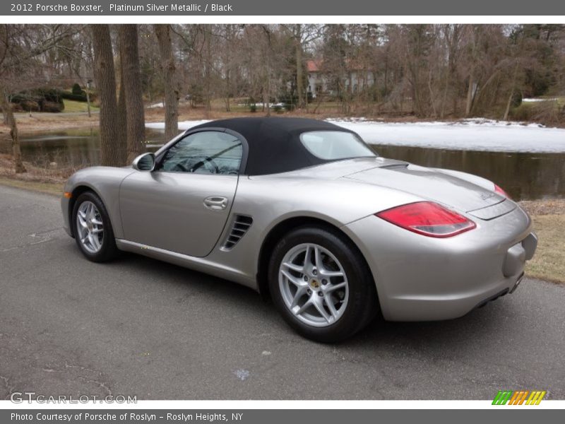 Platinum Silver Metallic / Black 2012 Porsche Boxster