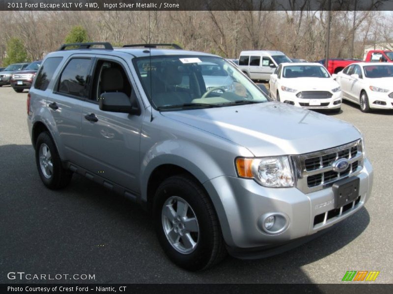 Ingot Silver Metallic / Stone 2011 Ford Escape XLT V6 4WD