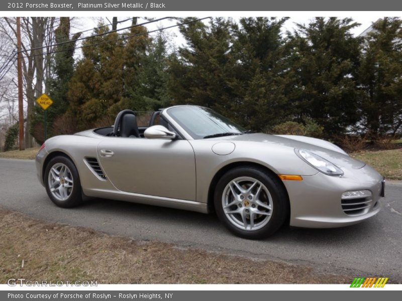 Platinum Silver Metallic / Black 2012 Porsche Boxster