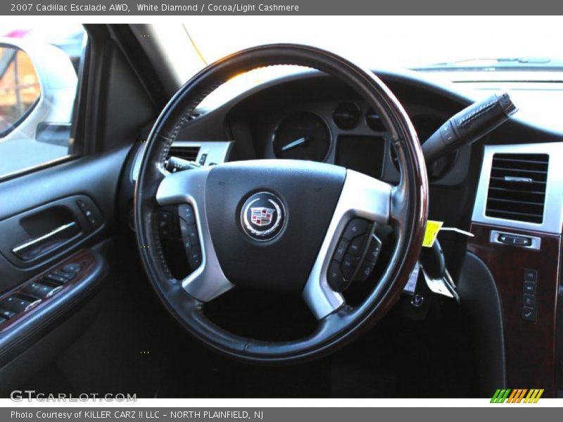 White Diamond / Cocoa/Light Cashmere 2007 Cadillac Escalade AWD