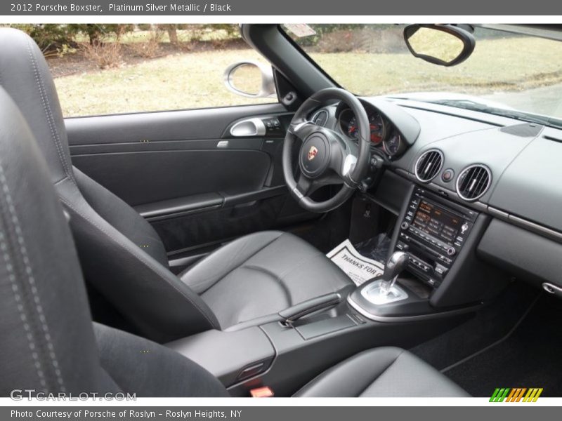 Platinum Silver Metallic / Black 2012 Porsche Boxster