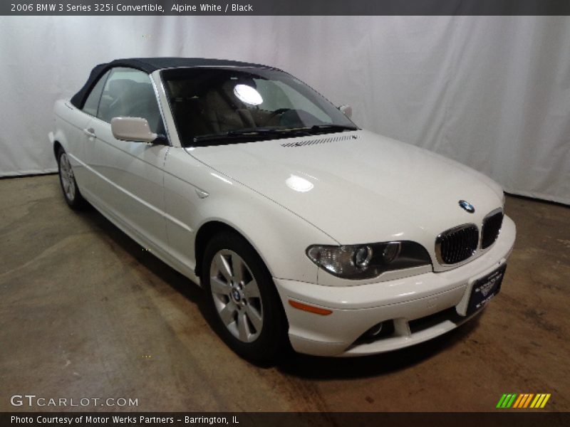 Alpine White / Black 2006 BMW 3 Series 325i Convertible