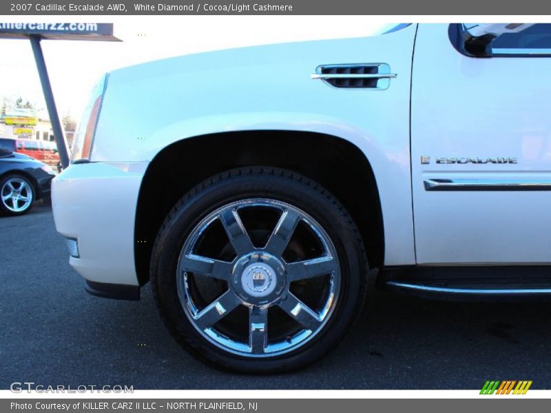 White Diamond / Cocoa/Light Cashmere 2007 Cadillac Escalade AWD