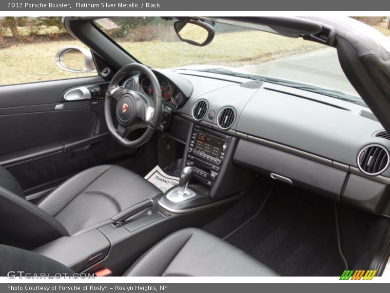 Platinum Silver Metallic / Black 2012 Porsche Boxster
