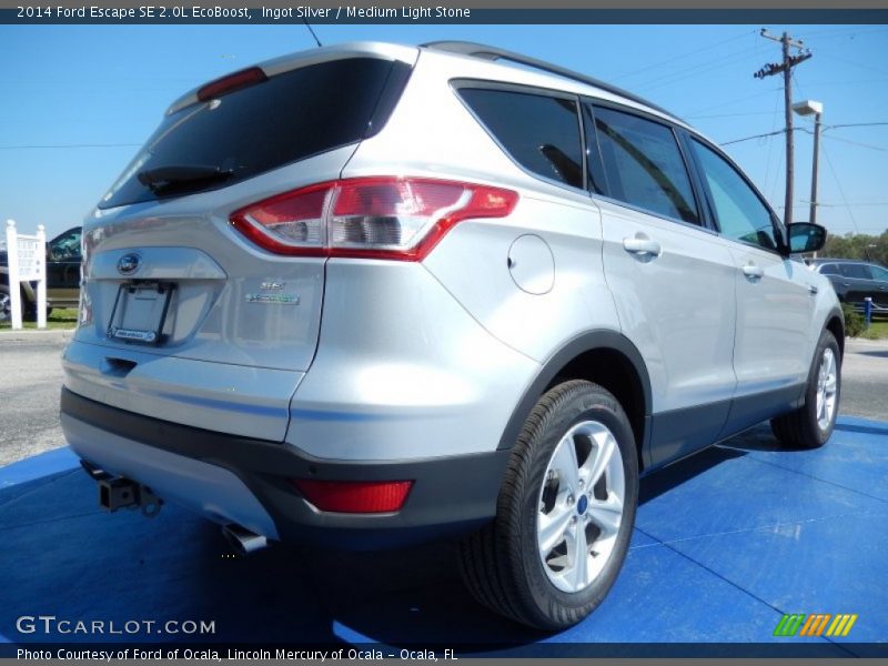 Ingot Silver / Medium Light Stone 2014 Ford Escape SE 2.0L EcoBoost