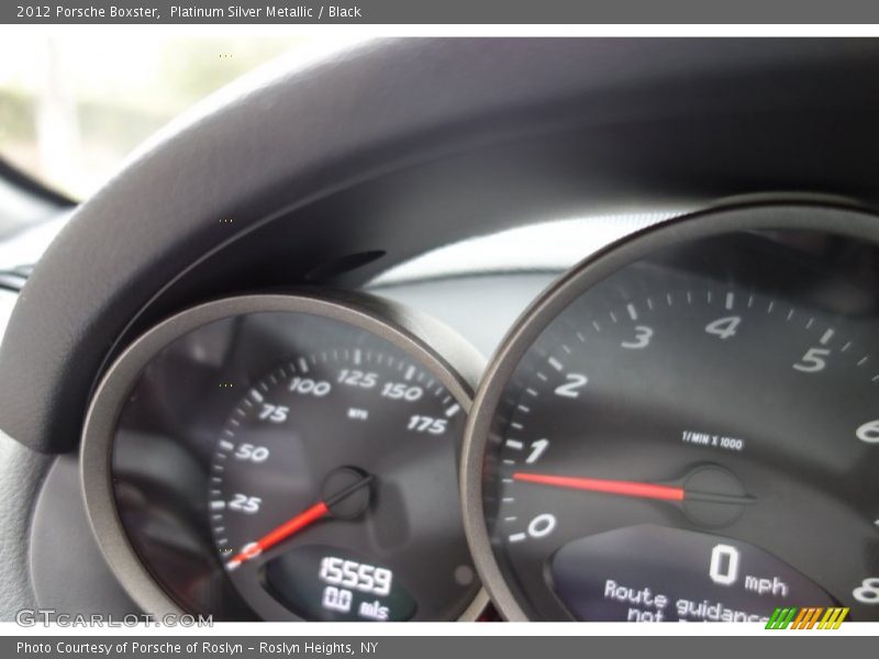 Platinum Silver Metallic / Black 2012 Porsche Boxster