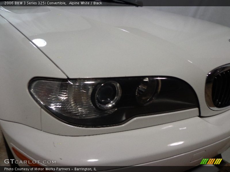 Alpine White / Black 2006 BMW 3 Series 325i Convertible