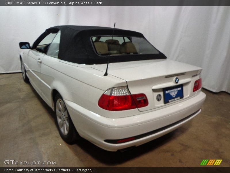 Alpine White / Black 2006 BMW 3 Series 325i Convertible