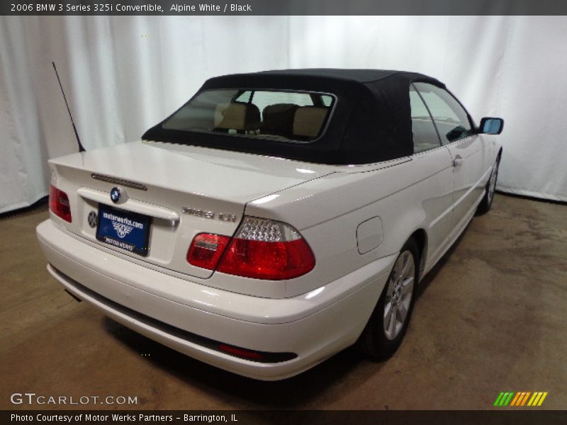 Alpine White / Black 2006 BMW 3 Series 325i Convertible