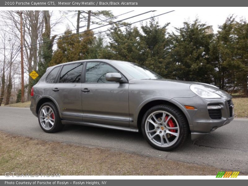 Meteor Grey Metallic / Black/Black Alcantara 2010 Porsche Cayenne GTS