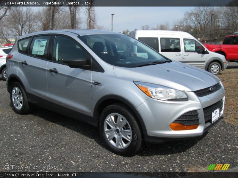 Ingot Silver / Charcoal Black 2014 Ford Escape S
