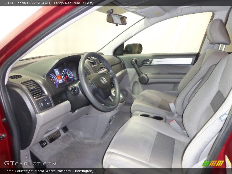 Tango Red Pearl / Gray 2011 Honda CR-V SE 4WD