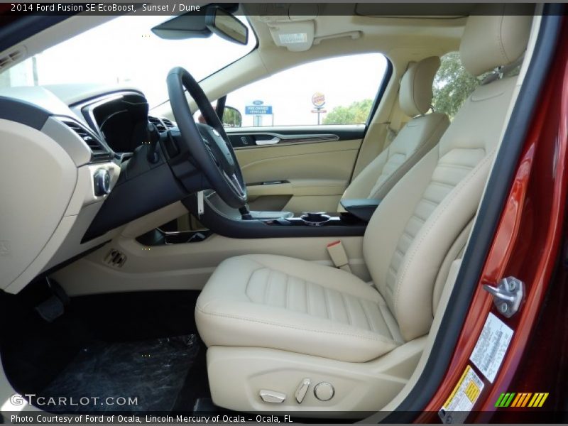  2014 Fusion SE EcoBoost Dune Interior