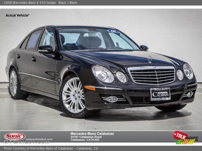 Black / Black 2008 Mercedes-Benz E 350 Sedan