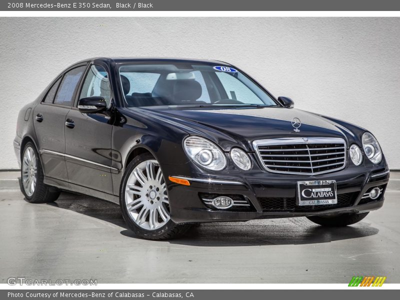 Black / Black 2008 Mercedes-Benz E 350 Sedan
