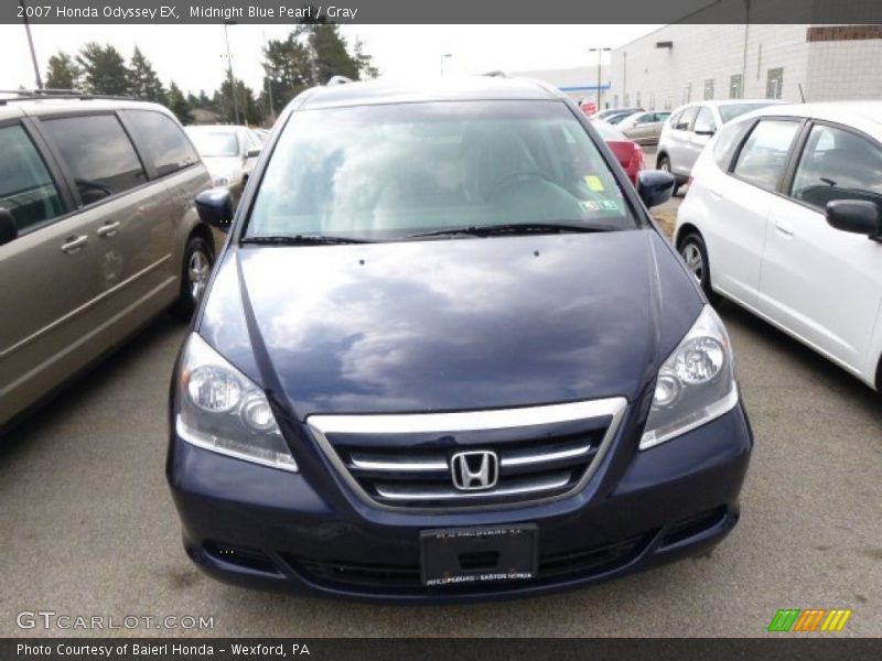 Midnight Blue Pearl / Gray 2007 Honda Odyssey EX