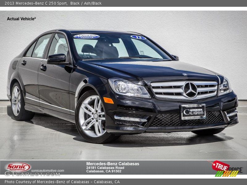 Black / Ash/Black 2013 Mercedes-Benz C 250 Sport