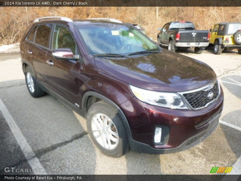 Dark Cherry / Black 2014 Kia Sorento LX AWD