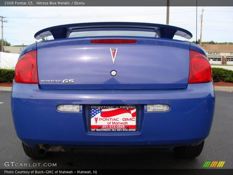 Nitrous Blue Metallic / Ebony 2008 Pontiac G5