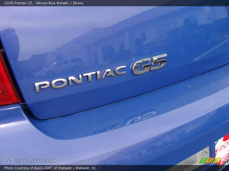 Nitrous Blue Metallic / Ebony 2008 Pontiac G5