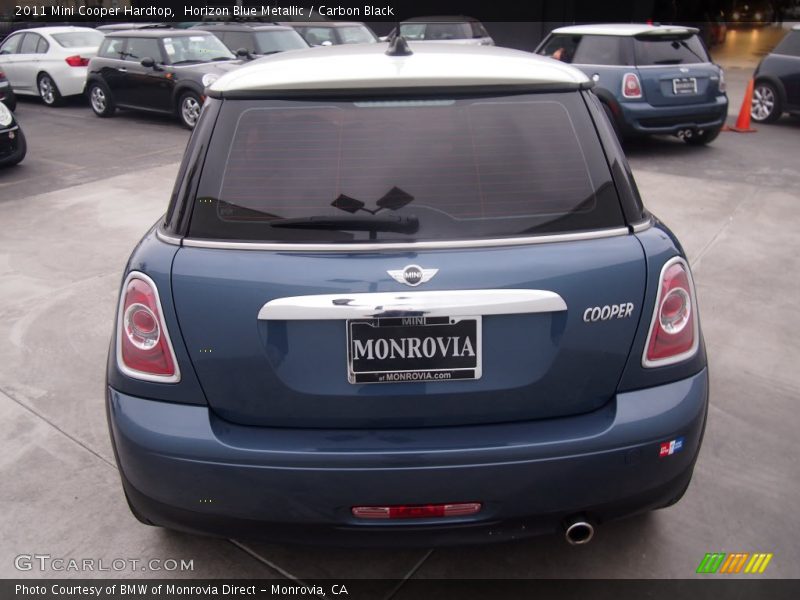 Horizon Blue Metallic / Carbon Black 2011 Mini Cooper Hardtop