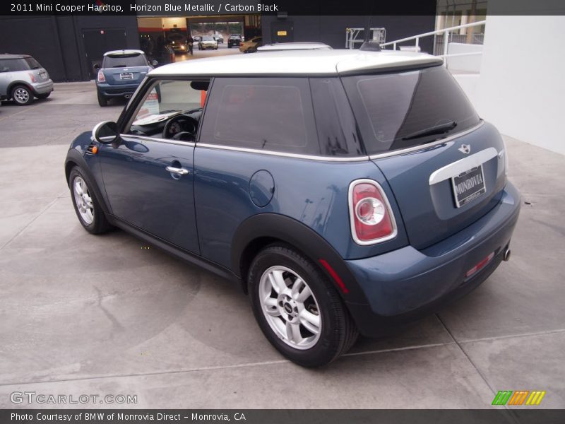 Horizon Blue Metallic / Carbon Black 2011 Mini Cooper Hardtop