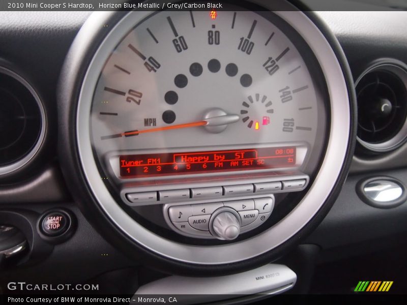 Horizon Blue Metallic / Grey/Carbon Black 2010 Mini Cooper S Hardtop