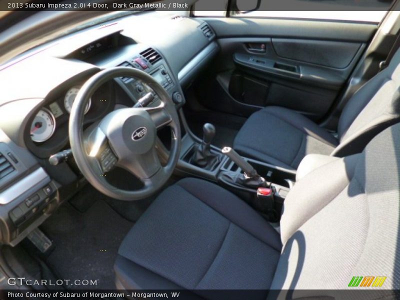 Dark Gray Metallic / Black 2013 Subaru Impreza 2.0i 4 Door