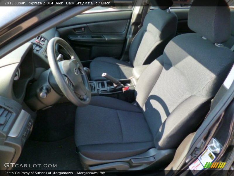 Dark Gray Metallic / Black 2013 Subaru Impreza 2.0i 4 Door