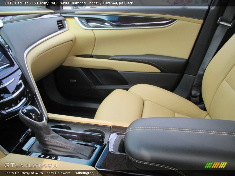 White Diamond Tricoat / Caramel/Jet Black 2013 Cadillac XTS Luxury FWD