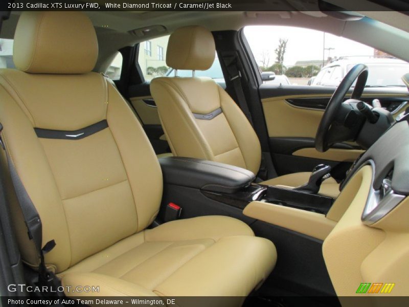 White Diamond Tricoat / Caramel/Jet Black 2013 Cadillac XTS Luxury FWD