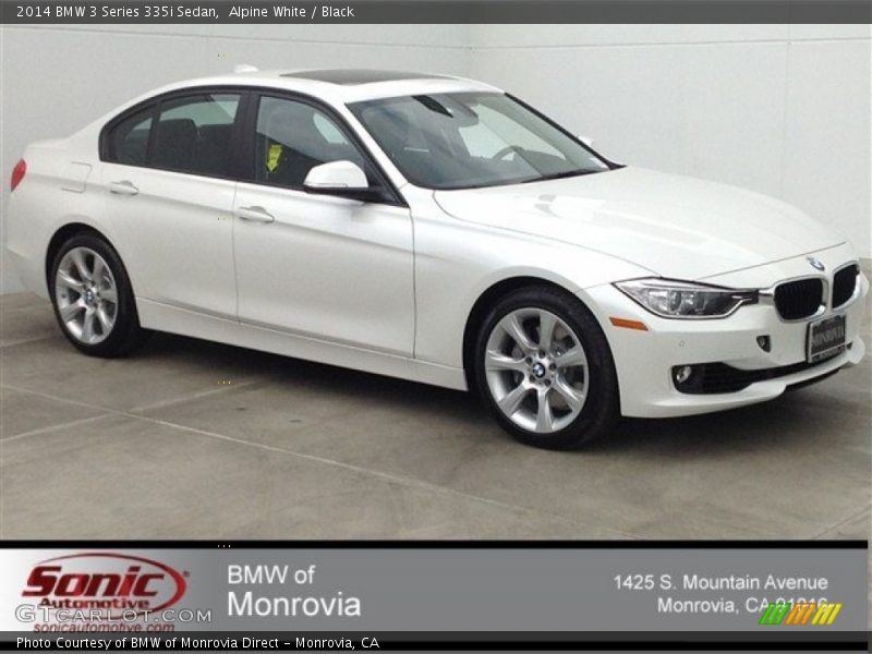 Alpine White / Black 2014 BMW 3 Series 335i Sedan
