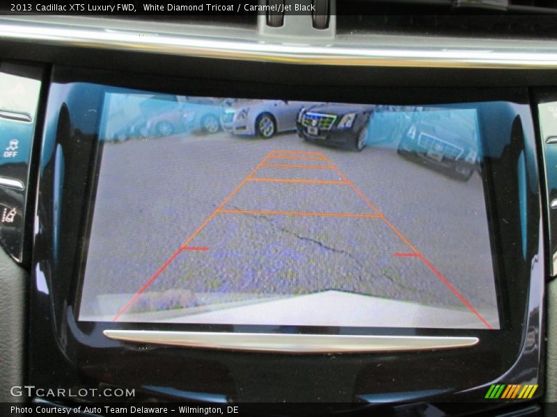 White Diamond Tricoat / Caramel/Jet Black 2013 Cadillac XTS Luxury FWD