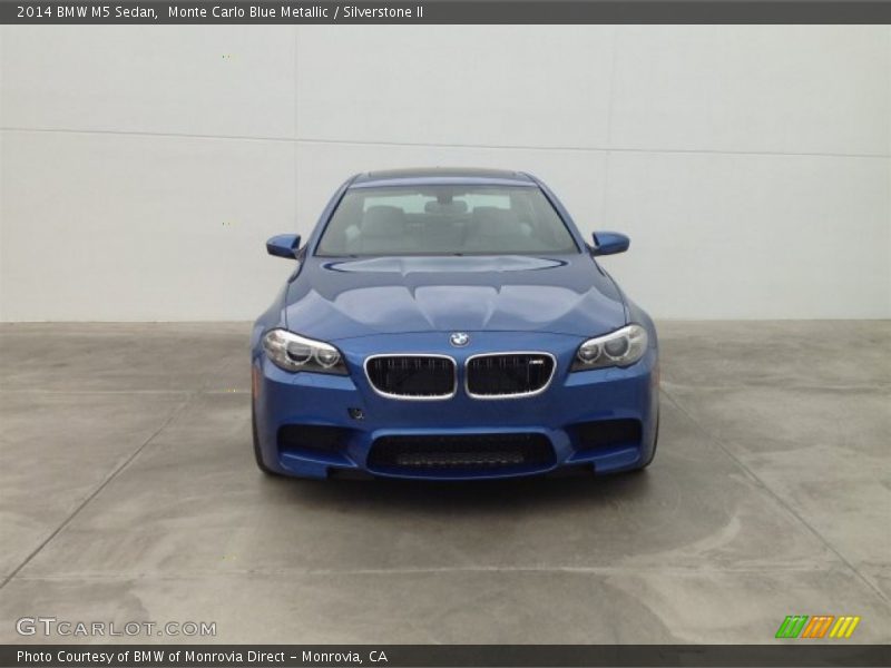 Monte Carlo Blue Metallic / Silverstone II 2014 BMW M5 Sedan