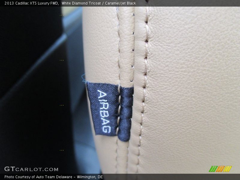 White Diamond Tricoat / Caramel/Jet Black 2013 Cadillac XTS Luxury FWD