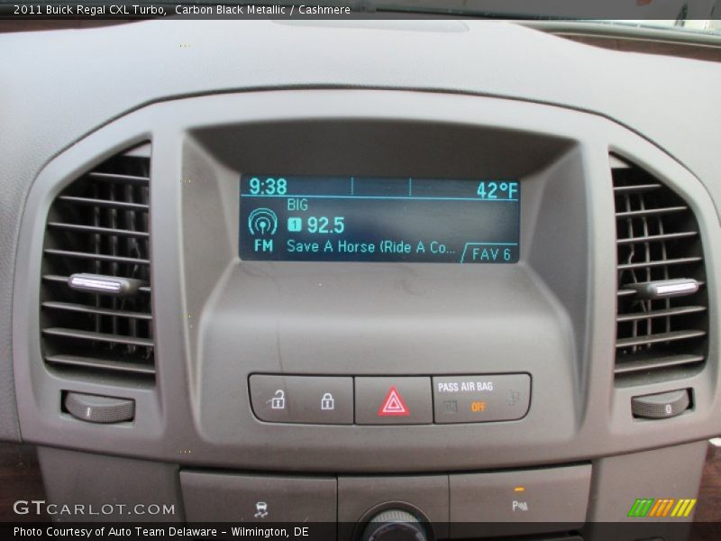Carbon Black Metallic / Cashmere 2011 Buick Regal CXL Turbo