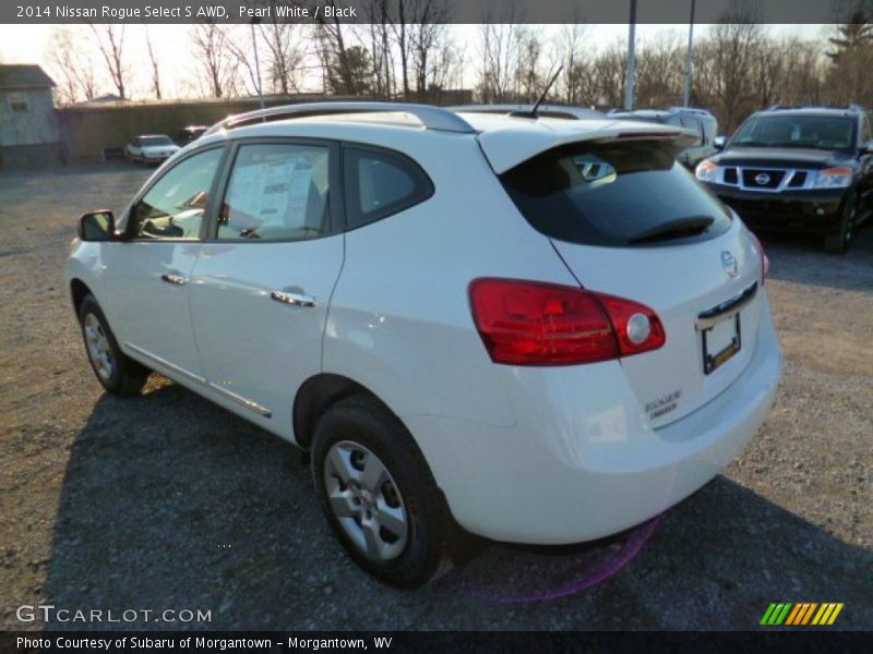 Pearl White / Black 2014 Nissan Rogue Select S AWD