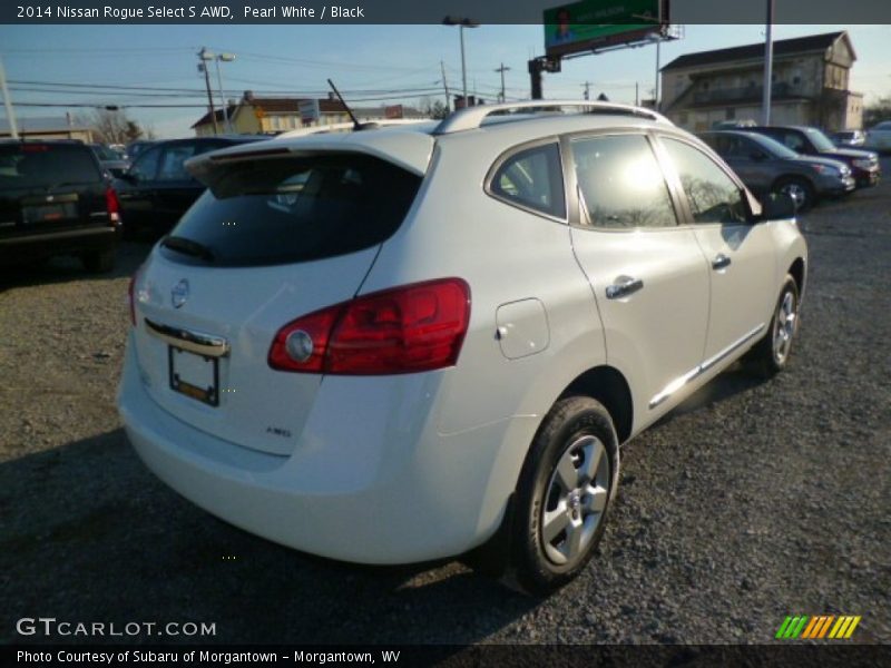 Pearl White / Black 2014 Nissan Rogue Select S AWD