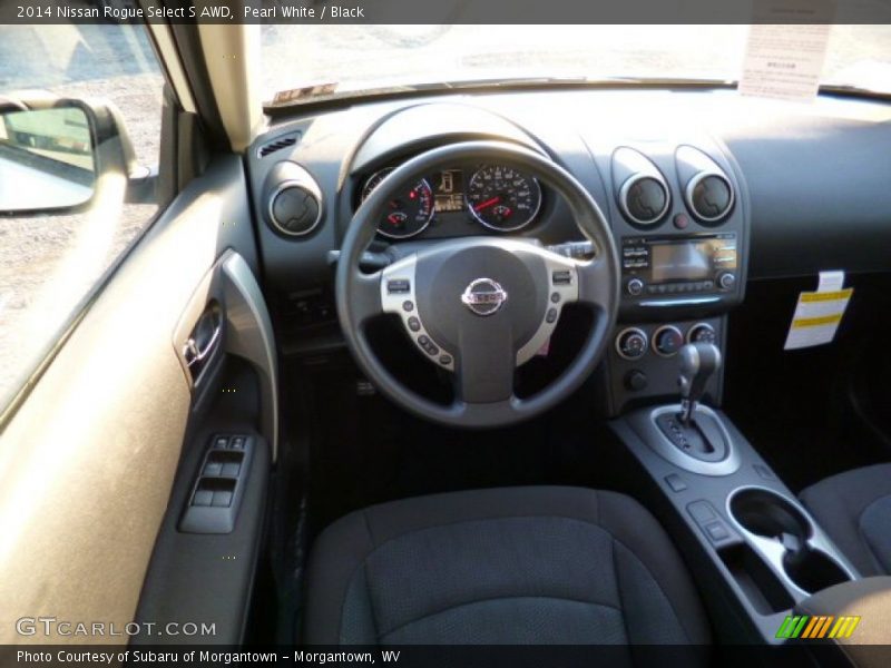 Pearl White / Black 2014 Nissan Rogue Select S AWD